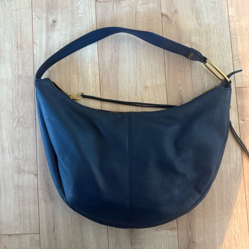 Navy Leather Hobo Purse - Picture 7 of 11